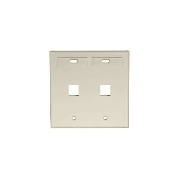 Leviton Number of Gangs: 2 High-Impact Plastic, Ivory - 42080-2IP