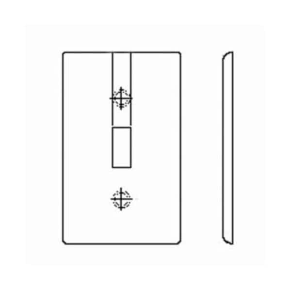 Leviton Wallplates 1 Gang 1.60 Recep Wlplt Iv - 80720-I