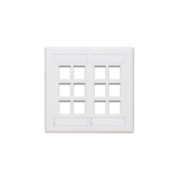 Leviton Electrical Box, Number of Gangs: 2 Plastic, White - 42080-12W