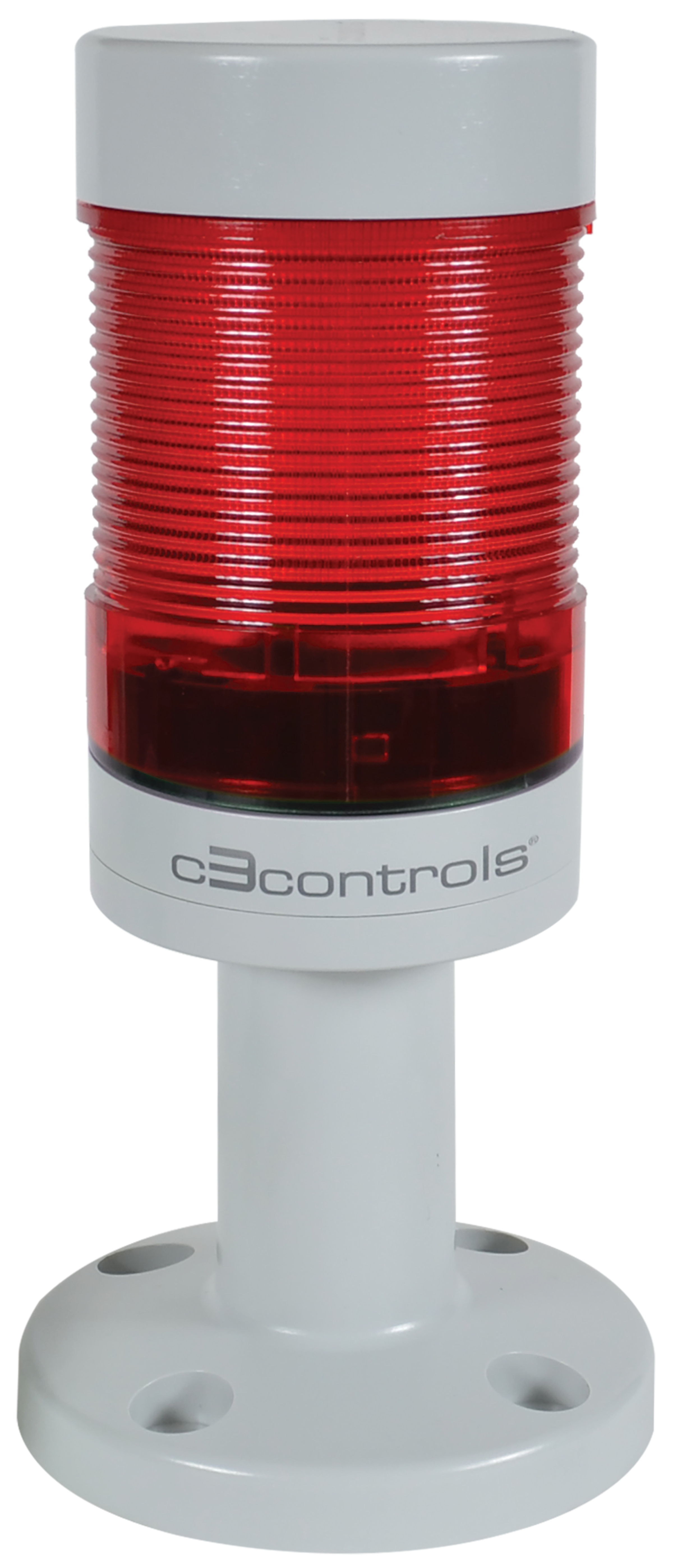 C3Controls World Tower Light, 50mm, Direct-Mount Base, 24V AC/DC, Green LED Light Module & Lens - Flashing, Red LED Light Module & Lens - Rotary, Blue LED Light Module & Lens - Continuous, Red LED Light Module & Lens - Continuous, White LED Light Module & Lens - Continuous - WTL-50P3-MCFGRRDBDRDW