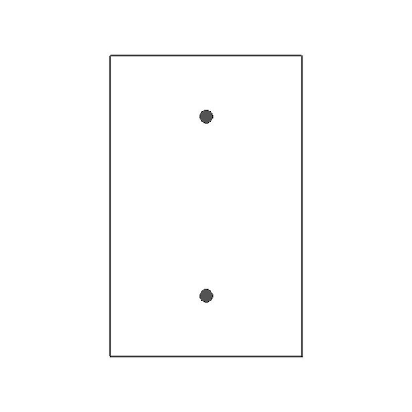 Mulberry Wallplates 1G WNKL.BRN.JUMBO BLANK - 98851