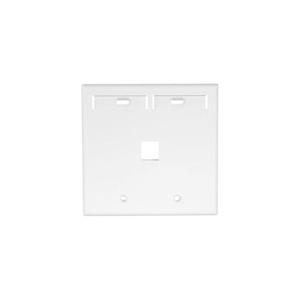 Leviton Number of Gangs: 2 High-Impact Plastic, White - 42080-1WP