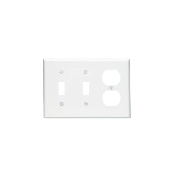 Leviton Combination 3 Gang Wallplate - 80521-W
