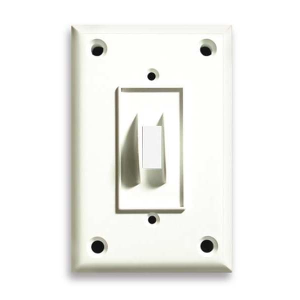 Cortech Single Switch Wall Plates and Covers, Number of Gangs: 1 Polycarbonate and Nylon Blend, White - TPSS