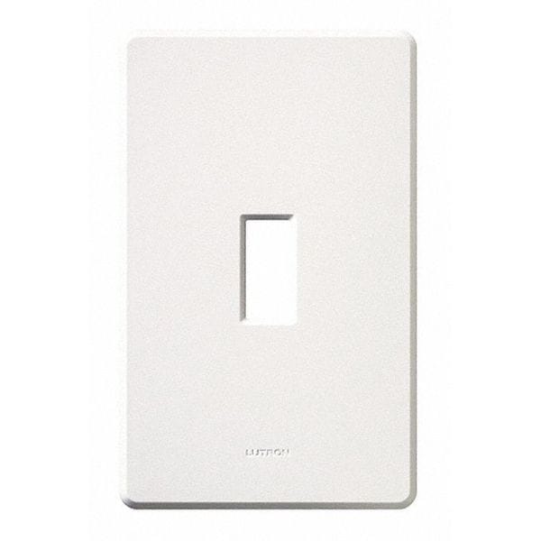 Lutron Traditional Fassada Wall Plates, Number of Gangs: 1 Gloss Finish, White - FG-1-WH