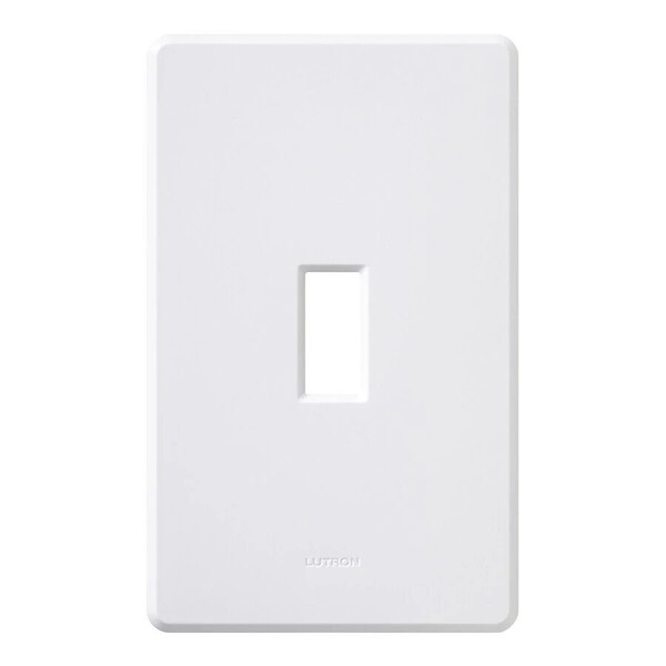 Lutron Traditional Fassada Wall Plates, Number of Gangs: 1 Gloss Finish, White - FG-1-WH