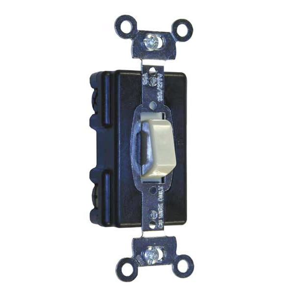 Hubbell Wall Swtch, 4-Way, 120/277V, 20A, Ivry, Press - HBL1284I