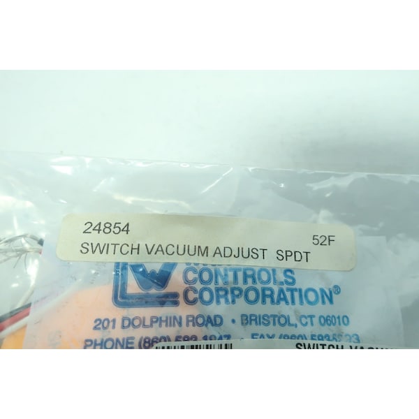 Controles Whitman Interruptor de Presión de Vacío 1/8In 10In-Hg 250V-AC - P119V-3H-K52L