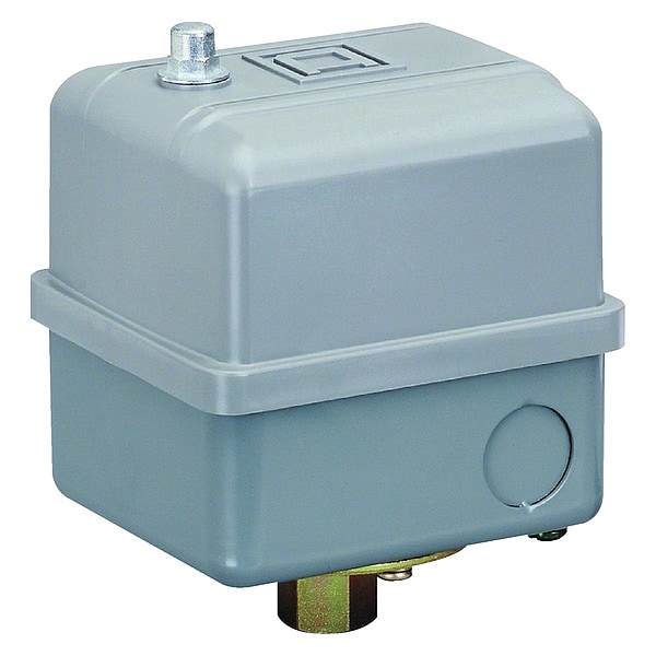 Interruptor de presión Telemecanique Sensors, (1) Puerto, 1/4 pulgadas FNPS, DPST, 65 a 200 psi, Acción estándar - 9013GHG2J26.