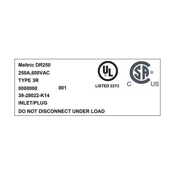 Meltric 39-28022-K14 INLET - 39-28022-K14