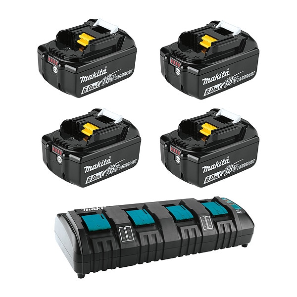 Makita Battery and Charger Combo - BL1860B-4 + DC18SF