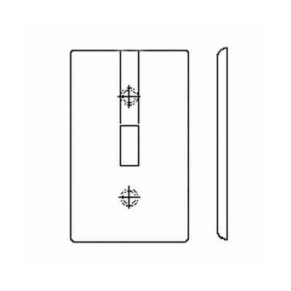 Leviton Receptacle 1 Gang Wallplate - 80720-GY