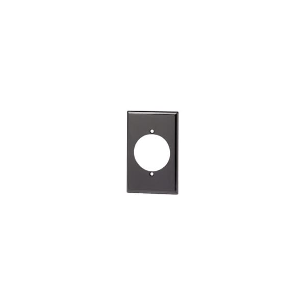Leviton Wallplates Eb Wp 1G Powet Outlet 2, 147 Hole - 80528-BLK