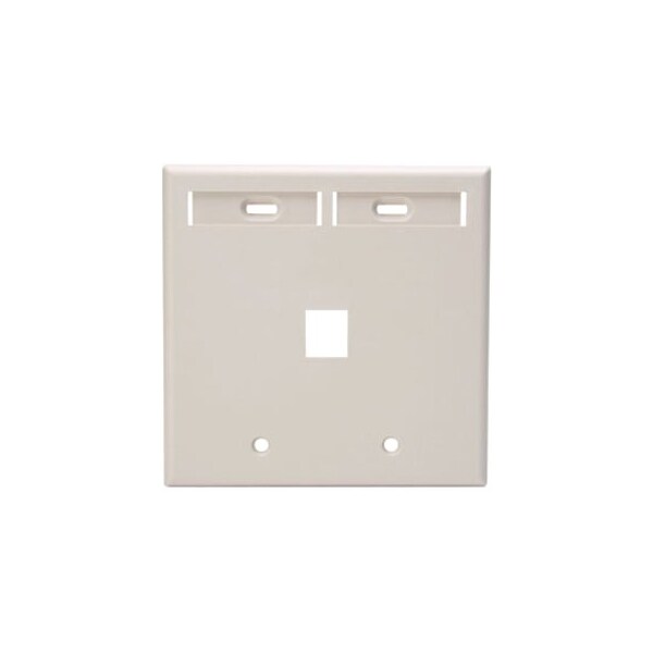 Leviton Number of Gangs: 2 High-Impact Plastic, Light Almond - 42080-1TP