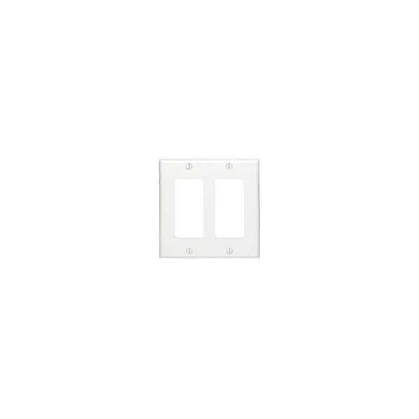 Leviton Wallplates 2 Gang Dec Wlplt Nylon Gray - 80409-NGY