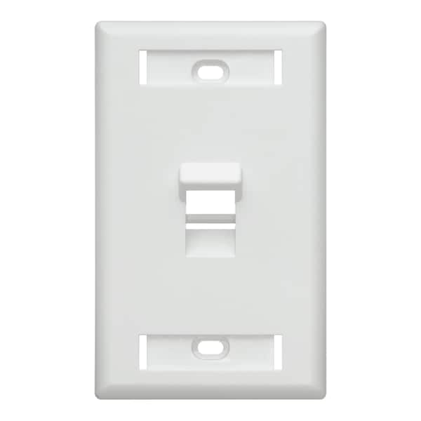 Leviton Number of Gangs: 1 Plastic, White - 42081-1WS