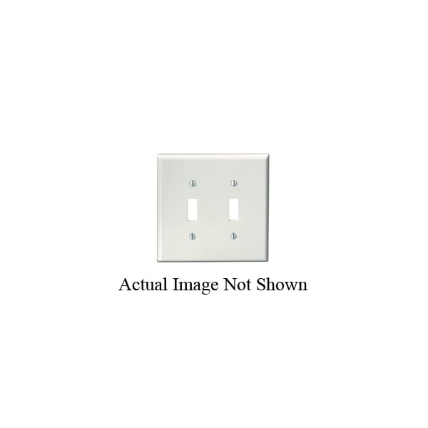 Leviton Wallplates 2 Gang Tgle Wlplt Midway La - 80509-T