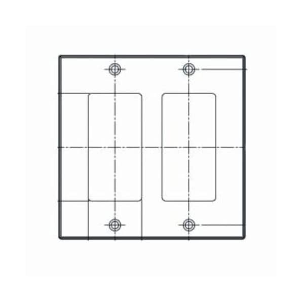 Leviton Wallplates 2 Gang Dec Wlplt Nylon La - 80409-NT
