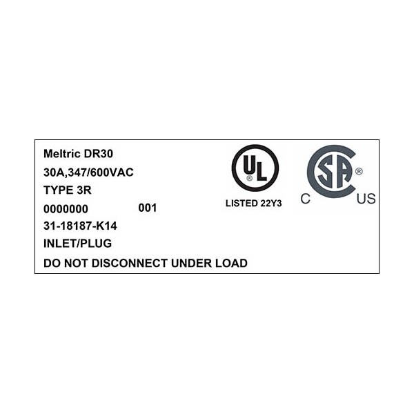 Meltric 31-18187-K14 INLET - 31-18187-K14