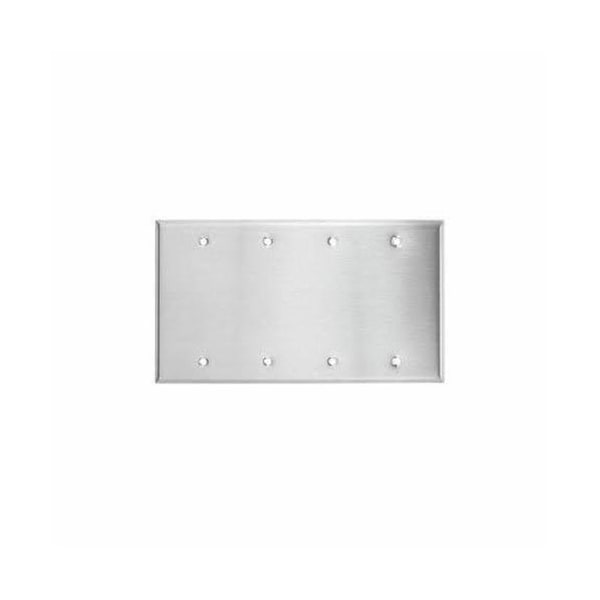 Mulberry Number of Gangs: 4 430 Stainless Steel, Satin Finish - 97154
