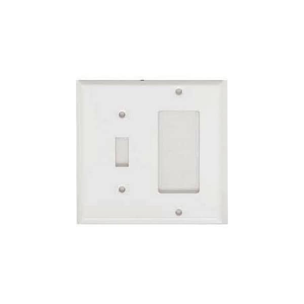 Mulberry Number of Gangs: 2 Steel, Semi-Gloss Finish, White - 86432