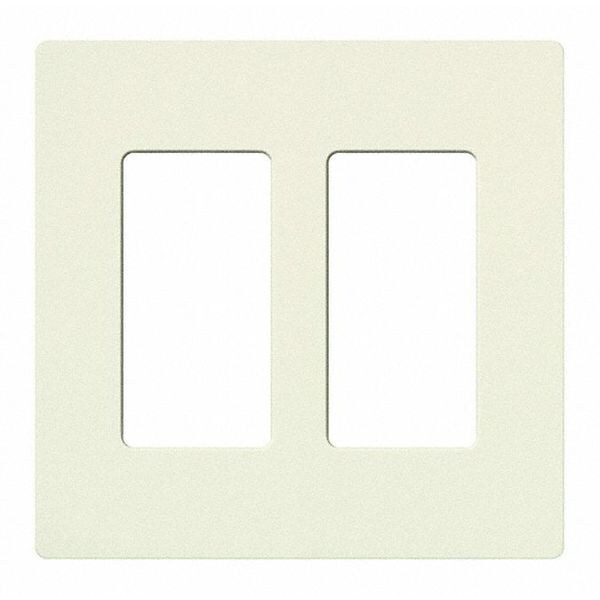 Lutron Designer Wall Plates, Number of Gangs: 2 Thermoset, Satin Finish, Biscuit - SC-2-BI