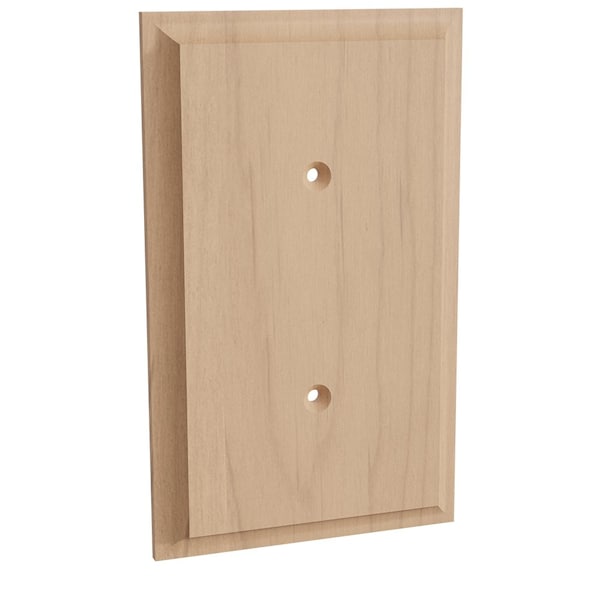 Designs Of Distinction Single Blank Switch Plate Cover - Alder - 01452001AL1