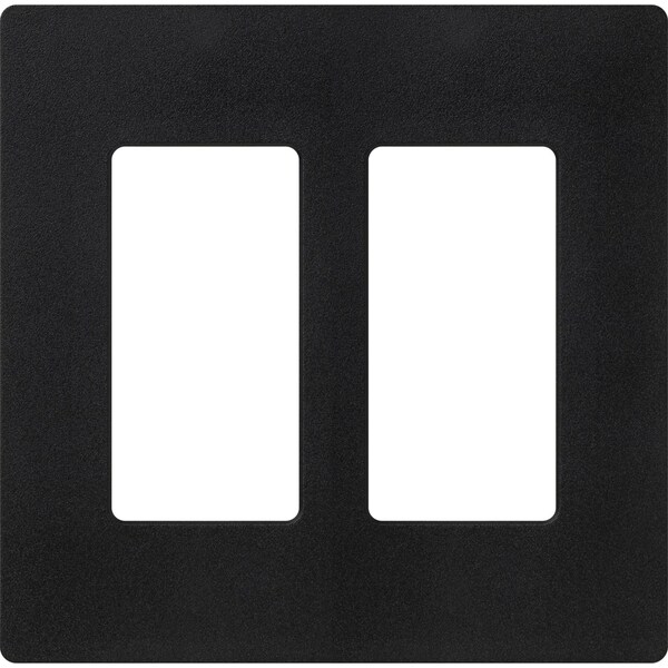 Lutron Designer Wall Plates, Number of Gangs: 2 Satin Finish, Midnight - SC-2-MN