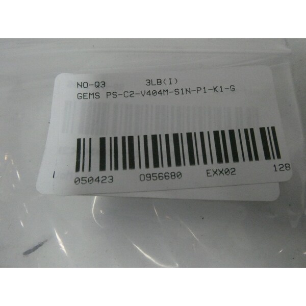Gemas 1/4In -0.4-0.4Bar Interruptor de Presión 480V-Ac 28V-Dc - PS-C2-V404M-S1N-P1-K1-G