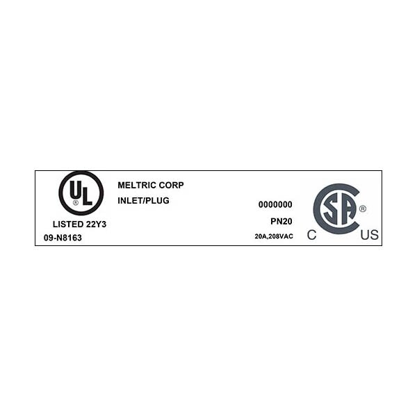 Meltric 09-N8163 INLET - 09-N8163