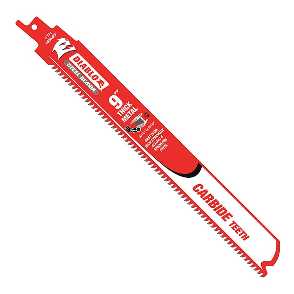 Diablo 9" L x Metal Cutting Reciprocating Saw Blade - DS0908CF