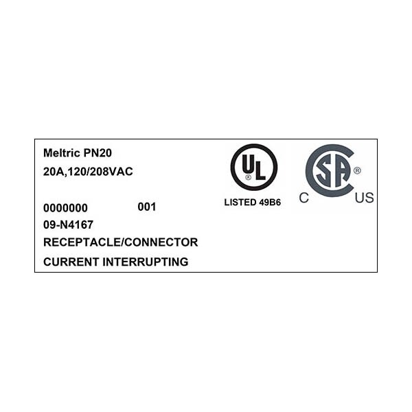 Meltric 09-N4167 RECEPTACLE - 09-N4167