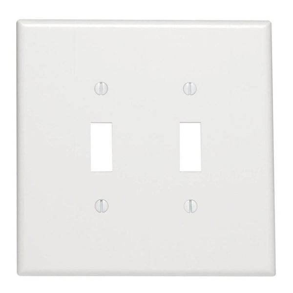 Leviton Walplat 2G Tog Wht Jumbo - 88109-000