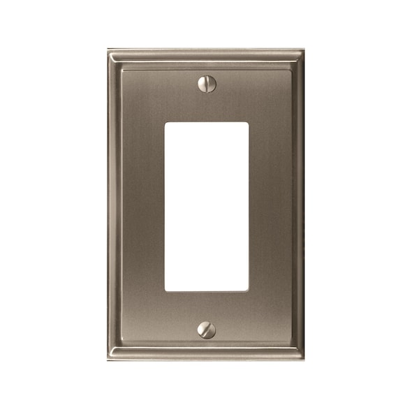 Amerock Mulholland 1 Rocker Satin Nickel Wall Plate - 1906962