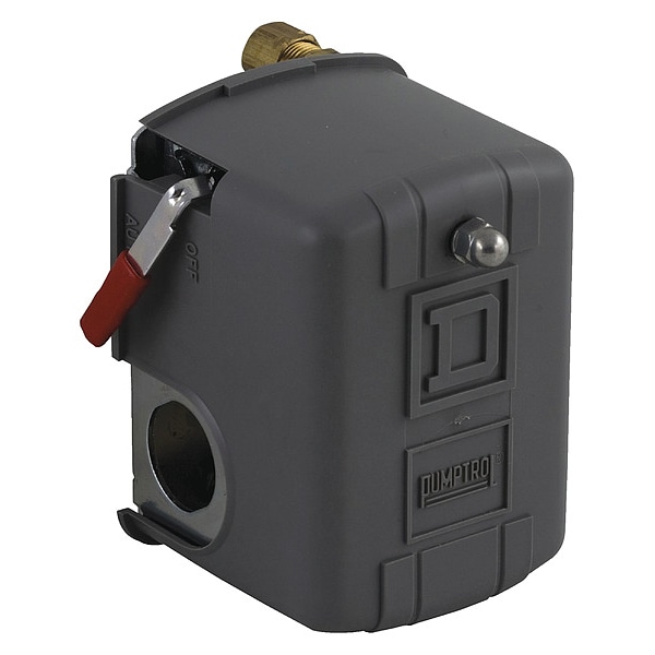 Interruptor de Presión Telemecanique Sensors, (1) Puerto, 1/4 pulgadas MNPT, DPST, 70 a 150 psi, Acción Estándar - 9013FHG39J52M1X