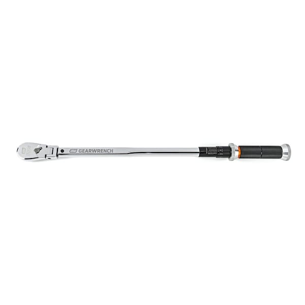 Gearwrench 12 Drive 120XP Flex Head Micrometer Torque Wrench 30250 ftlbs - KDT85189