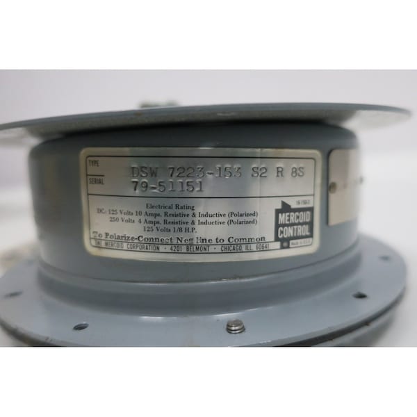 Interruptor de presión Mercoid 125250VDc - DSW 7223-153 S2 R 8S.