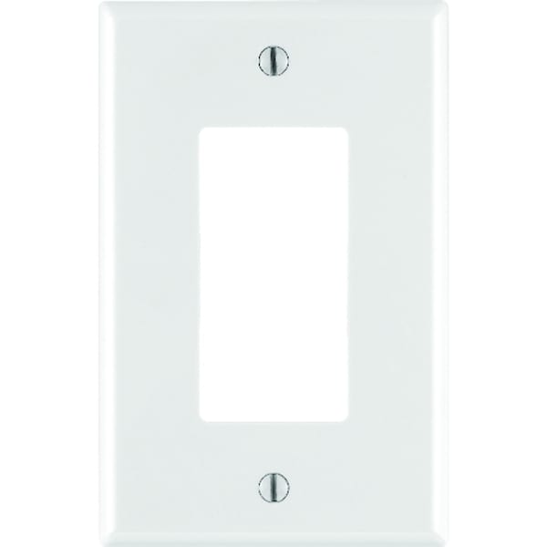 Leviton Decora White 1 gang Nylon GFCI/Rocker Wall Plate - 0PJ26-00W