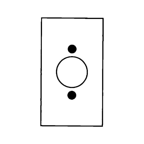 Hubbell Single Receptacle Wall Plates and Box Cover, Number of Gangs: 1 Stainless Steel, Brushed Finish - SS720
