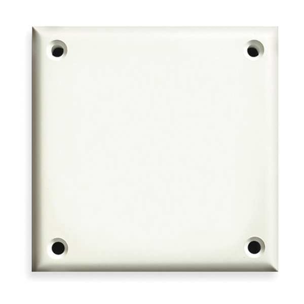 Cortech Double Blank Wall Plates and Covers, Number of Gangs: 2 Polycarbonate and Nylon Blend, White - TPDBB