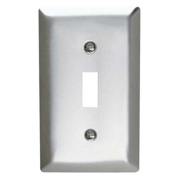 Legrand Toggle Switch Opening, Number of Gangs: 1 Stainless Steel, Brushed Finish, Silver - SS1