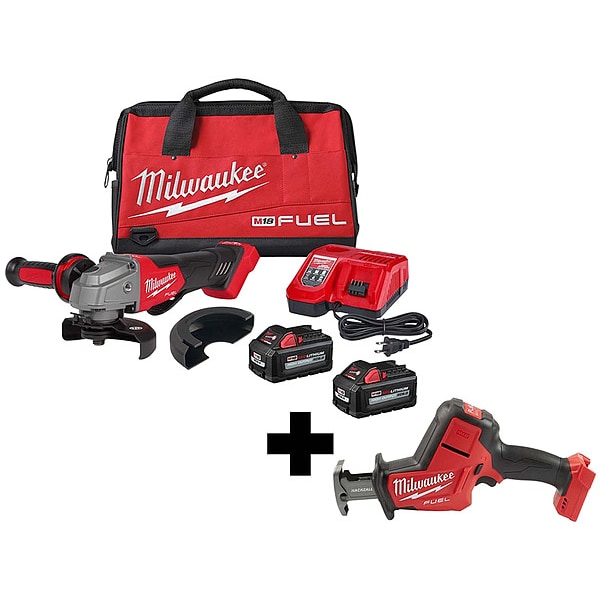 Milwaukee Tool M18 Braking Grinder, M18 FUEL Hackzall - 2880-22, 2719-20