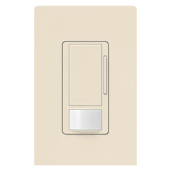 Lutron Occ/Vac Dimmer Snsr, Wall, Light Almond - MS-Z101-LA