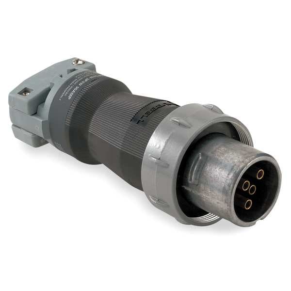 Hubbell Pin and Sleeve Plug, 4P, 5W, 60A, 600VAC - HBL560PS1W