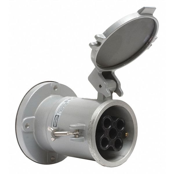 Hubbell Watertight Pin and Sleeve Receptacle, Gry - HBL4200RS2W