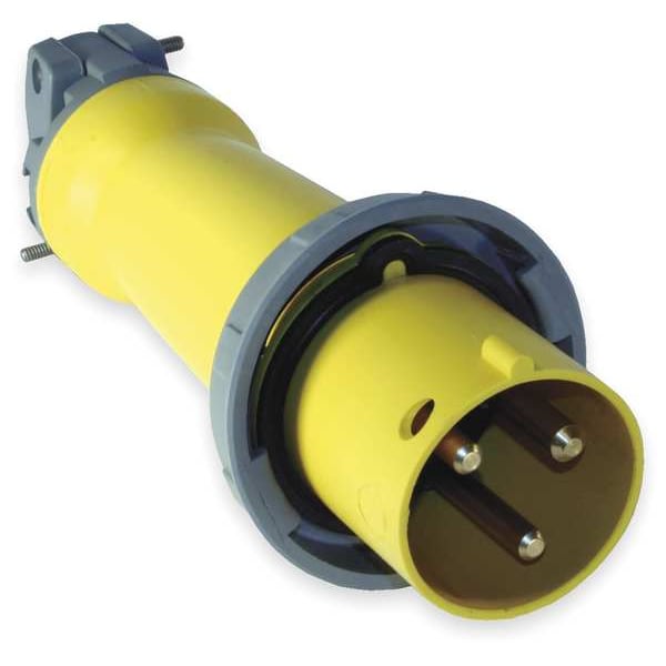 Hubbell IEC Pin and Sleeve Plug, 2P, 3W, 60A, 125V - HBL360P4W