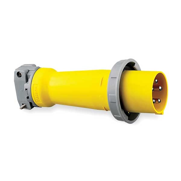 Hubbell Pin and Sleeve Plug, 4P, 5W, 100A, 208V - M5100P9