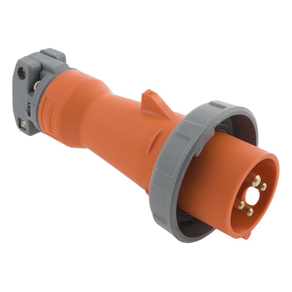 Hubbell IEC Pin and Sleeve Plug, 3P, 4W, 30A, 250V - HBL430P12W