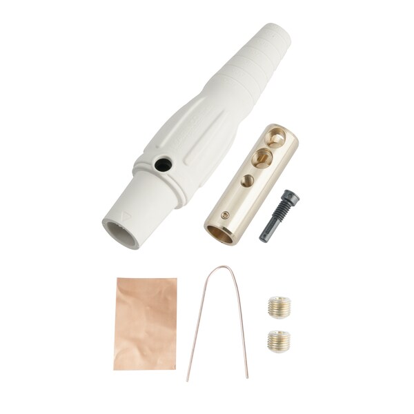 Marinco Cls2Fb-B Cls Inline Single Pin (400A/600V) #6-#2 Awg Fem-Wht (B) - CLS2FB-B