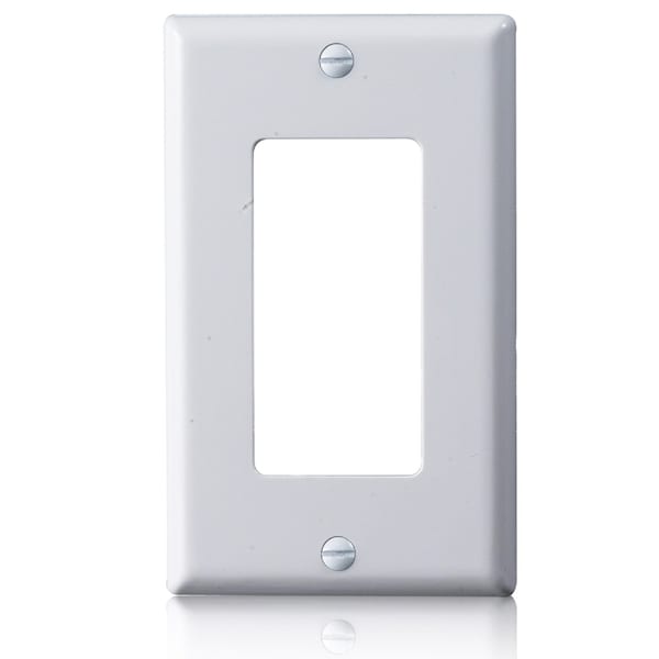 Faith 1-Gang Unbreakable Polycarbonate Light Switch Duplex Cover, White, 10PK - DWP1-WH-10